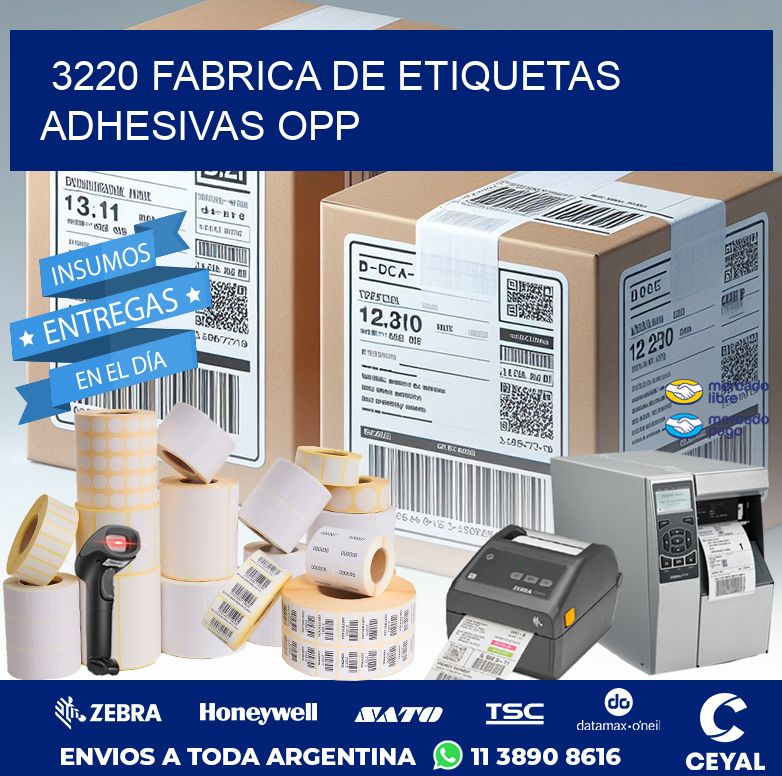 3220 FABRICA DE ETIQUETAS ADHESIVAS OPP