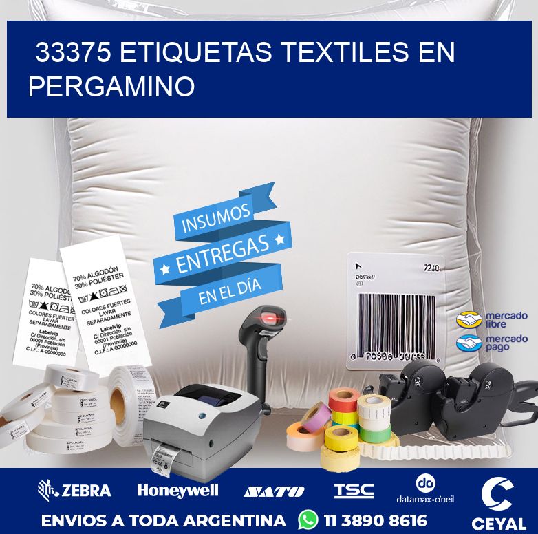 33375 ETIQUETAS TEXTILES EN PERGAMINO