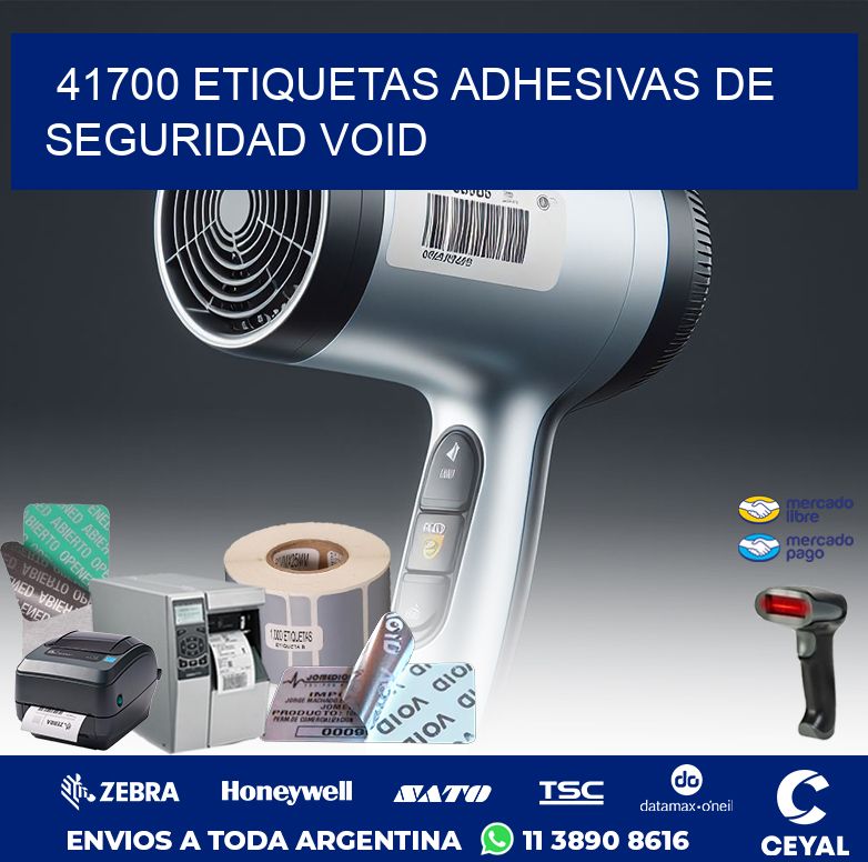 41700 ETIQUETAS ADHESIVAS DE SEGURIDAD VOID