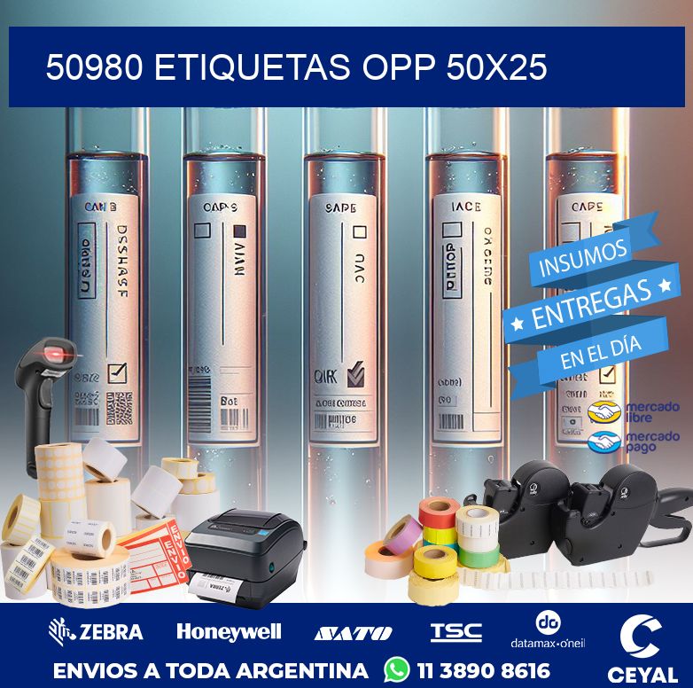 50980 ETIQUETAS OPP 50X25