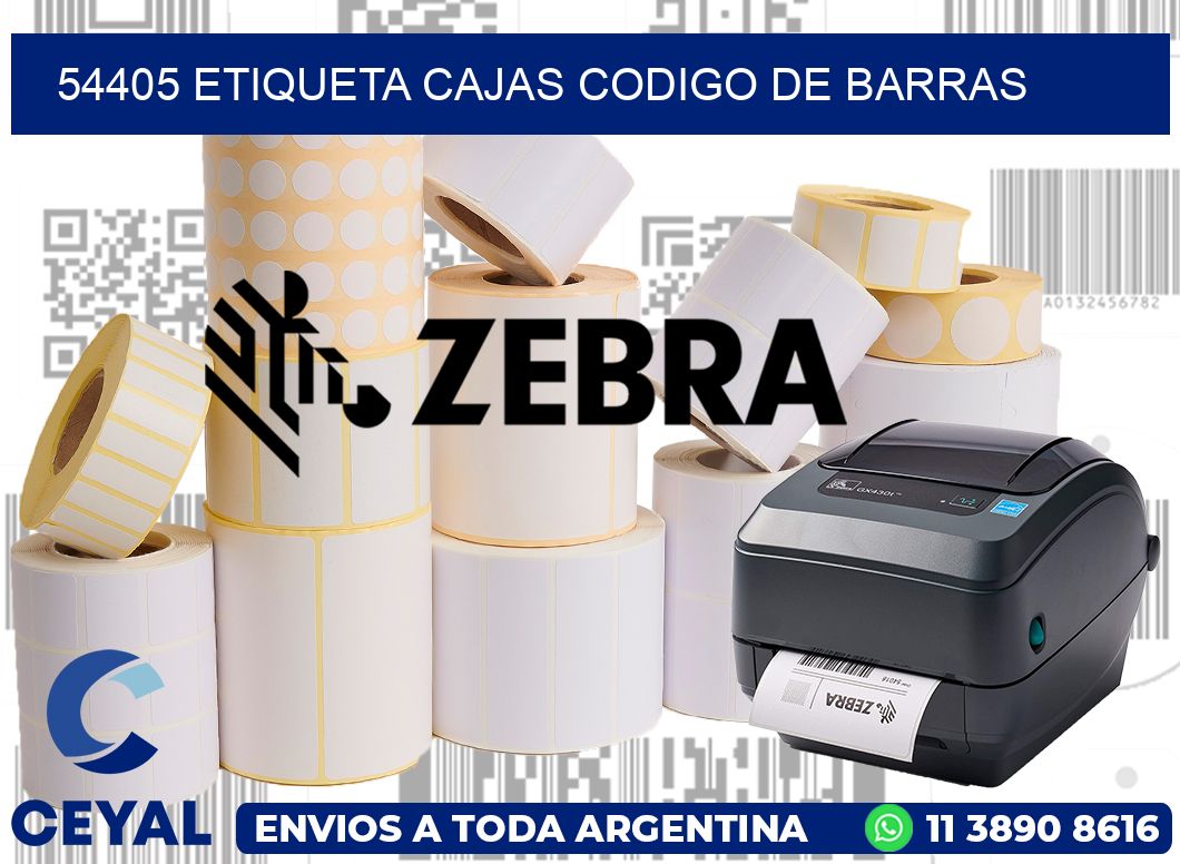 54405 etiqueta cajas codigo de barras