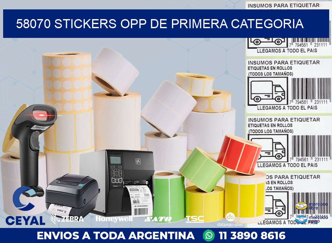 58070 STICKERS OPP DE PRIMERA CATEGORIA