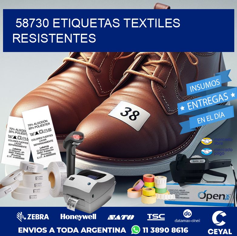 58730 ETIQUETAS TEXTILES RESISTENTES