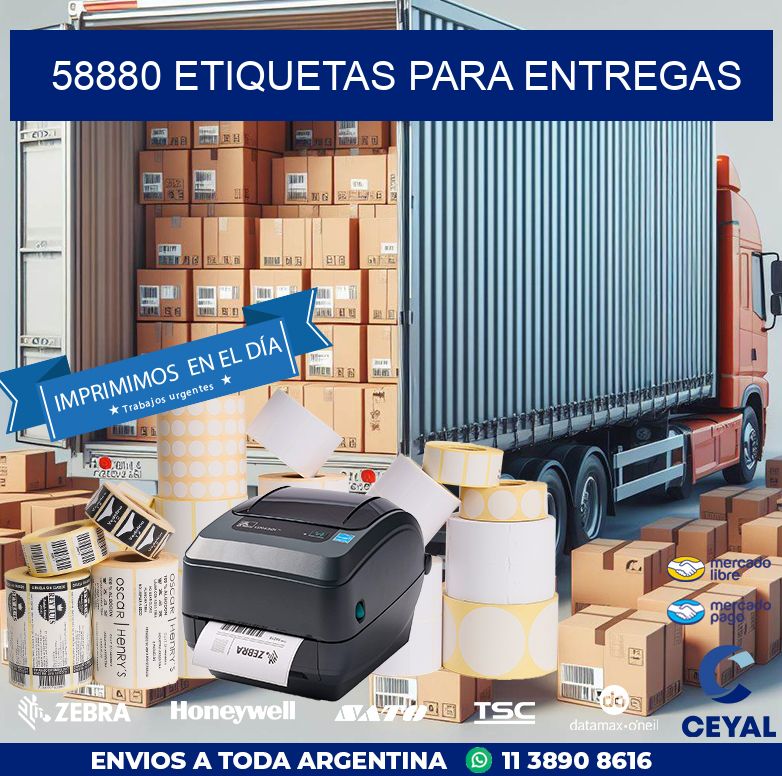 58880 ETIQUETAS PARA ENTREGAS