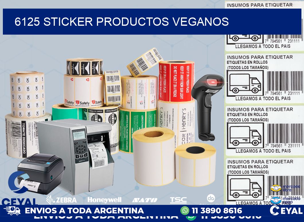 6125 STICKER PRODUCTOS VEGANOS