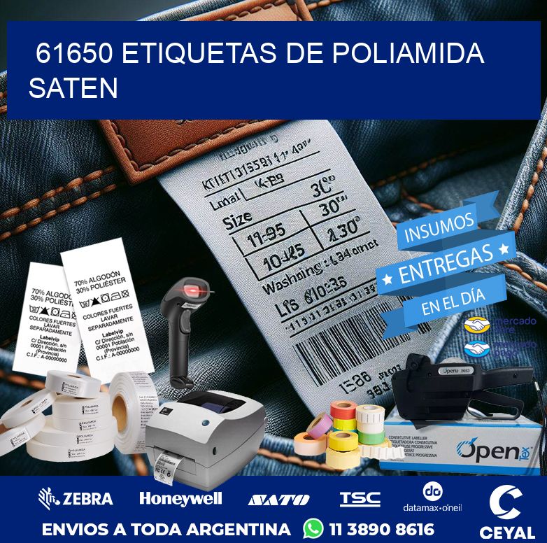 61650 ETIQUETAS DE POLIAMIDA SATEN