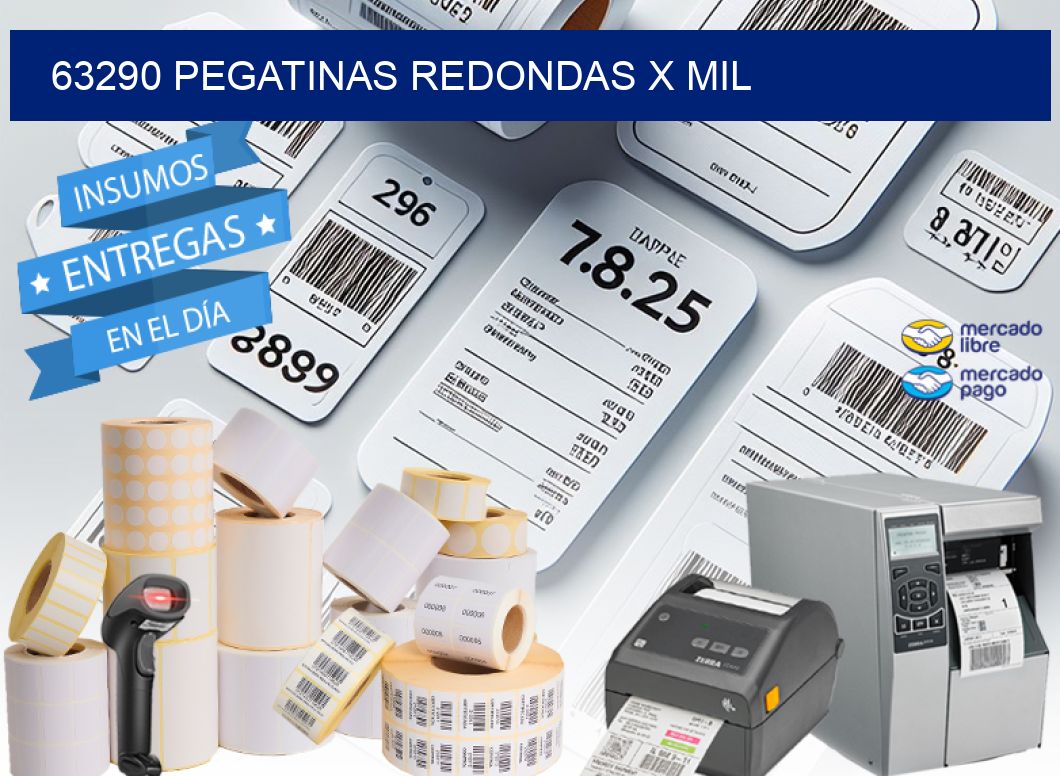 63290 PEGATINAS REDONDAS X MIL