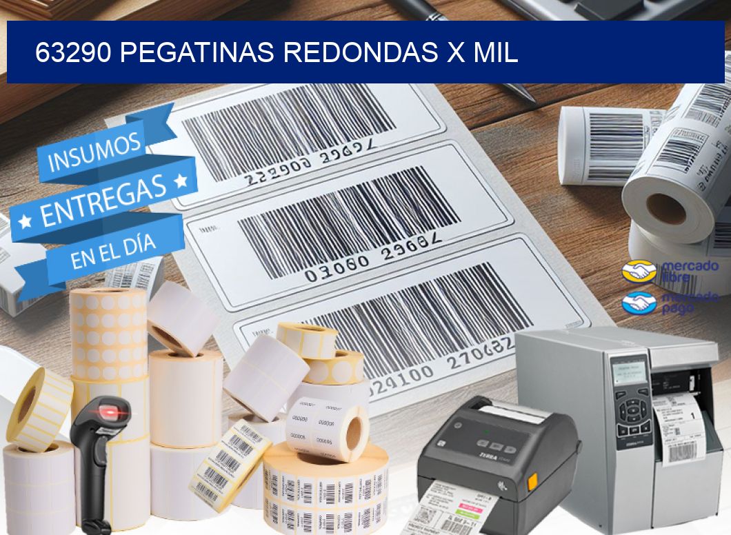 63290 PEGATINAS REDONDAS X MIL