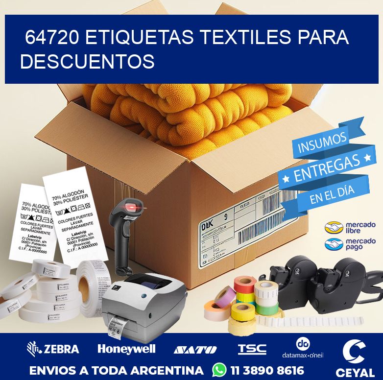 64720 ETIQUETAS TEXTILES PARA DESCUENTOS