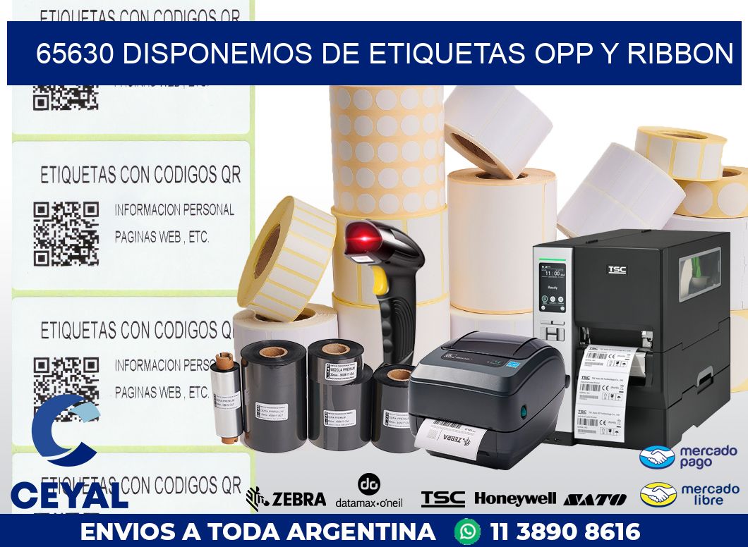 65630 DISPONEMOS DE ETIQUETAS OPP Y RIBBON