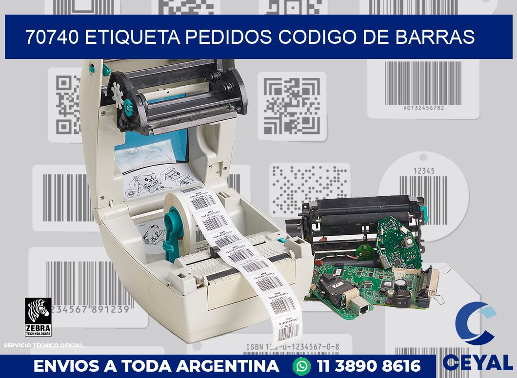 70740 etiqueta pedidos codigo de barras