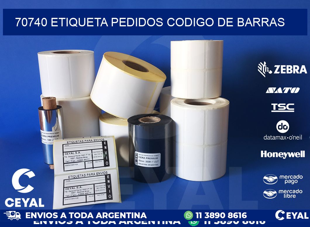 70740 etiqueta pedidos codigo de barras