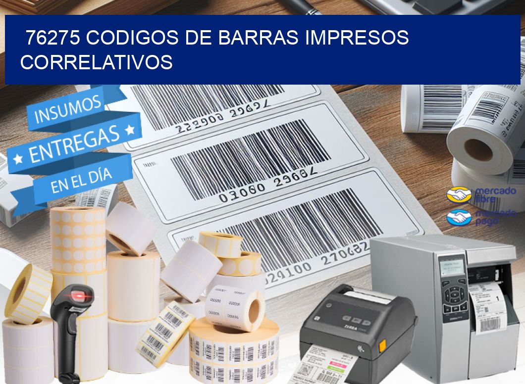 76275 codigos de barras impresos correlativos