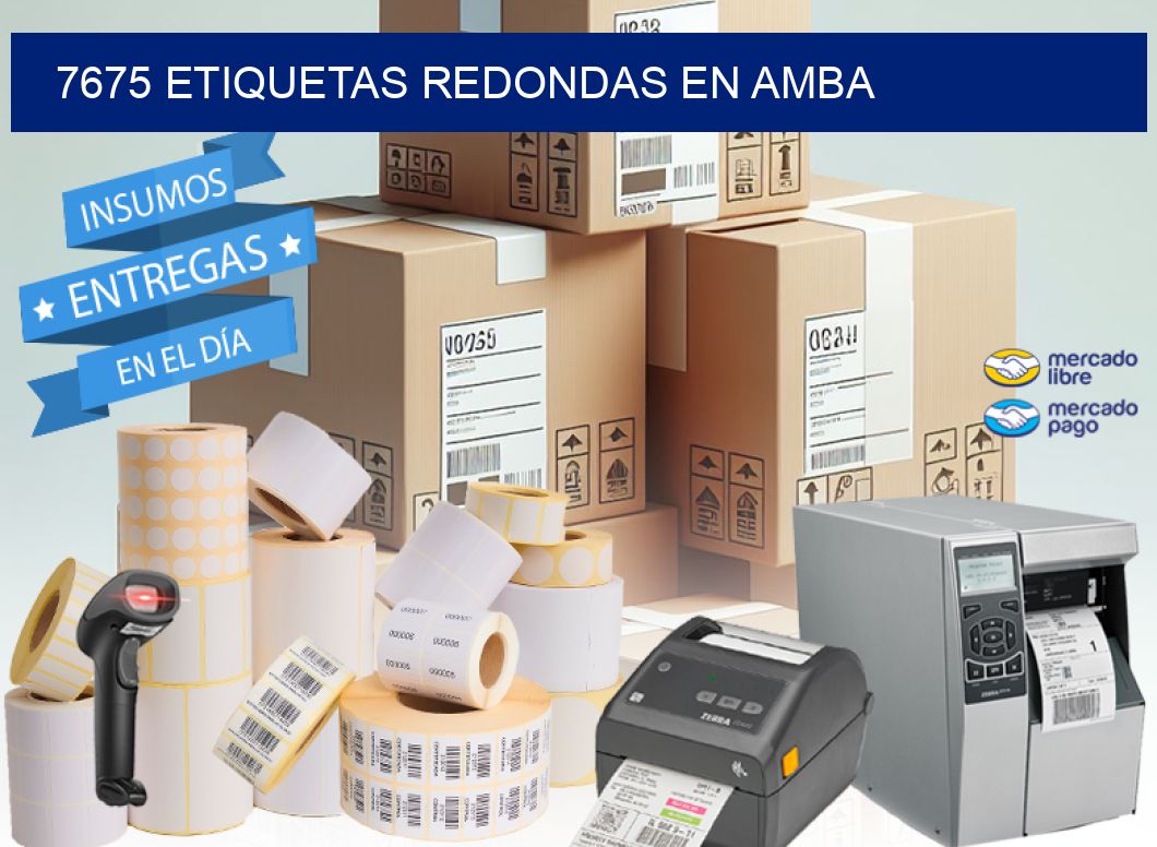 7675 ETIQUETAS REDONDAS EN AMBA