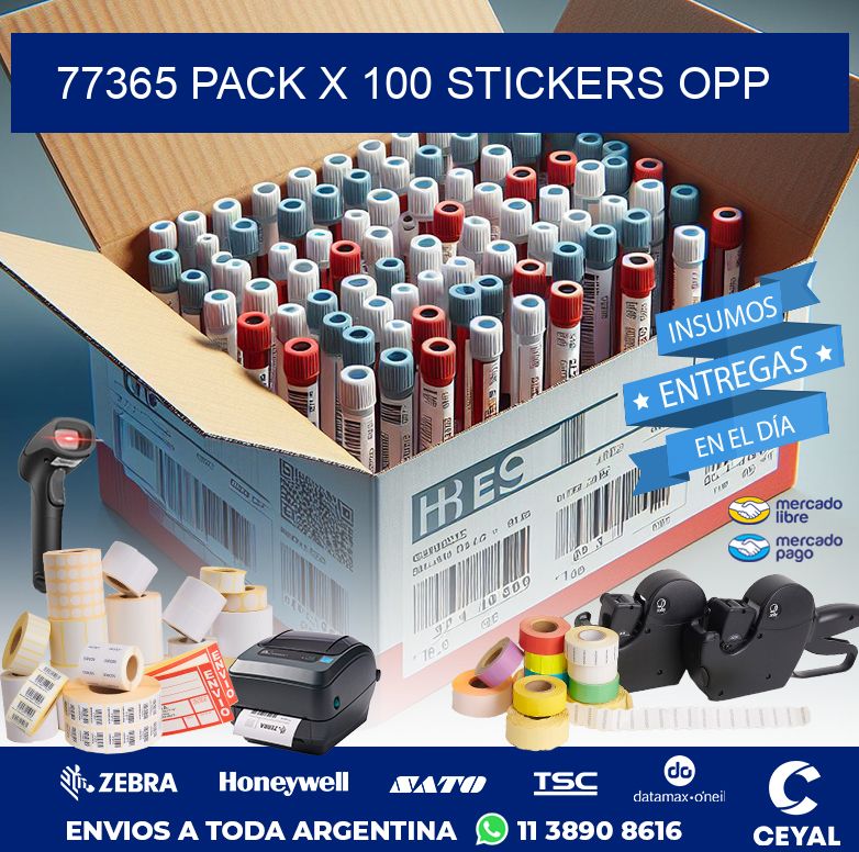 77365 PACK X 100 STICKERS OPP