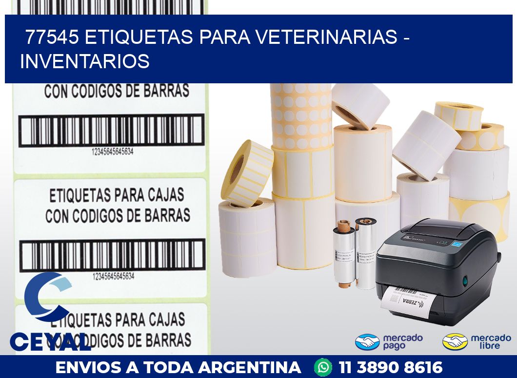 77545 ETIQUETAS PARA VETERINARIAS - INVENTARIOS