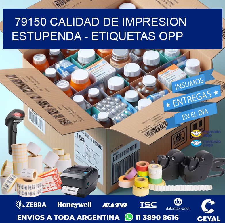 79150 CALIDAD DE IMPRESION ESTUPENDA - ETIQUETAS OPP