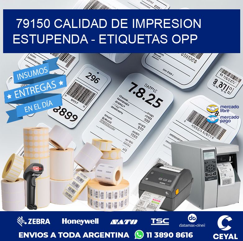 79150 CALIDAD DE IMPRESION ESTUPENDA - ETIQUETAS OPP