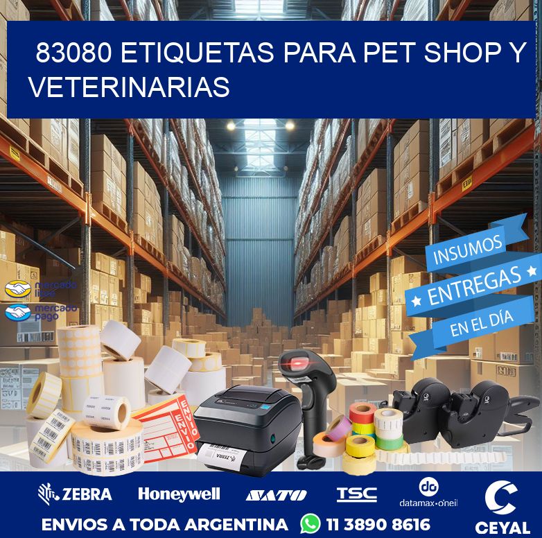 83080 ETIQUETAS PARA PET SHOP Y VETERINARIAS