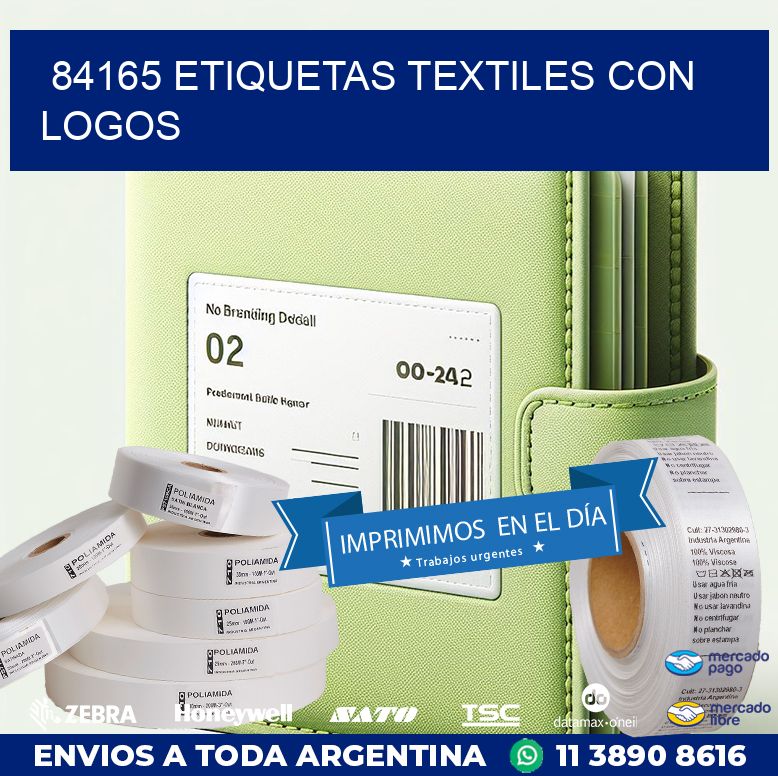 84165 ETIQUETAS TEXTILES CON LOGOS