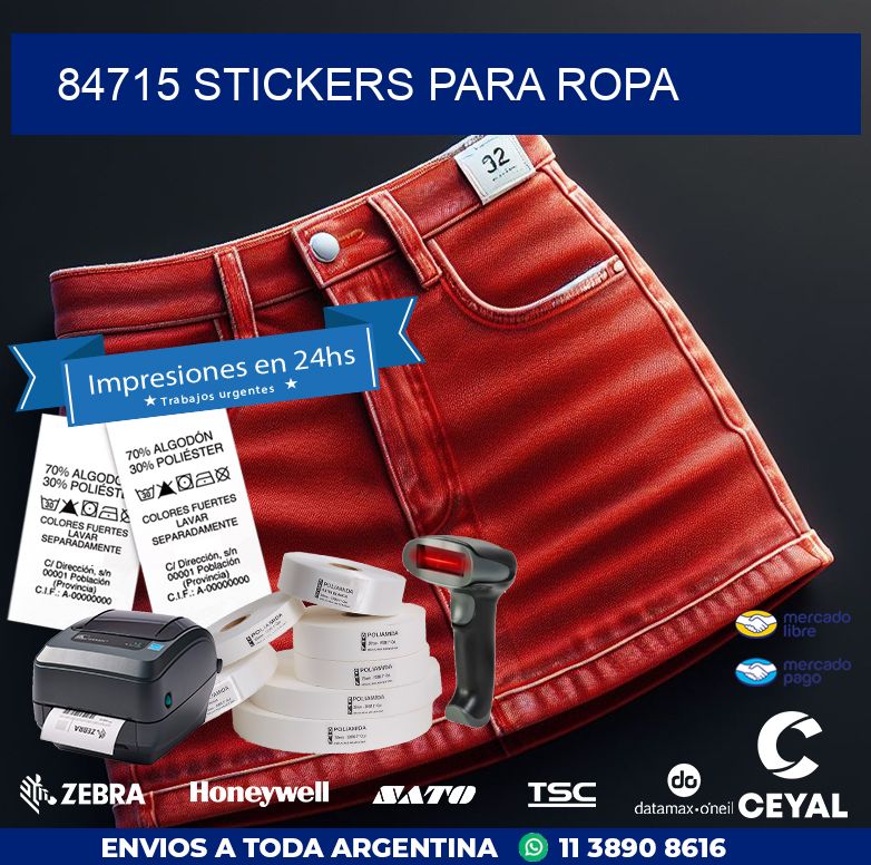 84715 STICKERS PARA ROPA