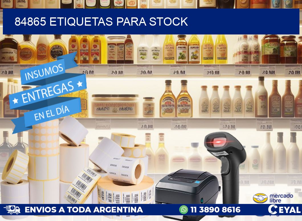 84865 ETIQUETAS PARA STOCK