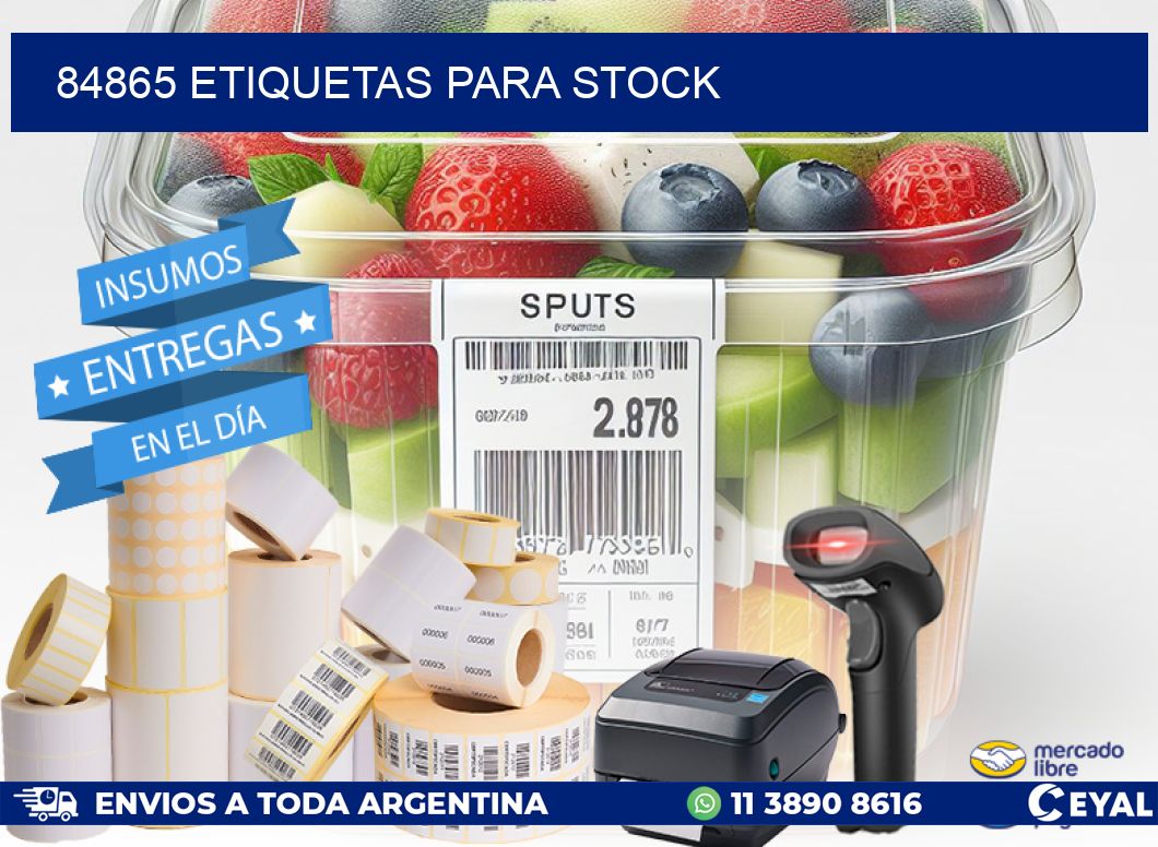 84865 ETIQUETAS PARA STOCK