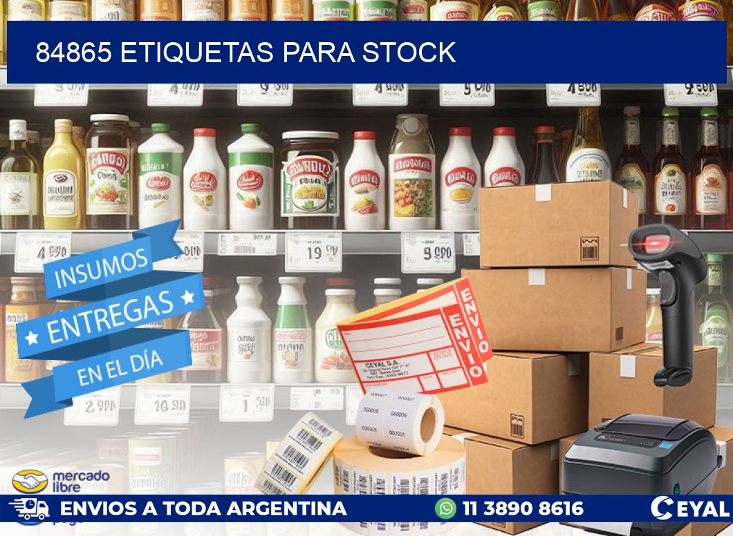 84865 ETIQUETAS PARA STOCK