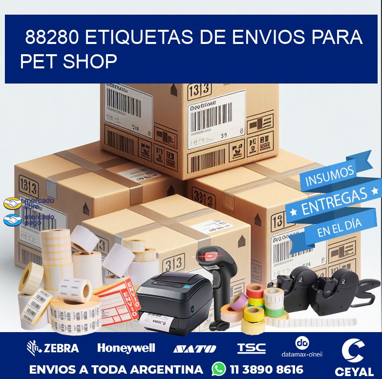 88280 ETIQUETAS DE ENVIOS PARA PET SHOP