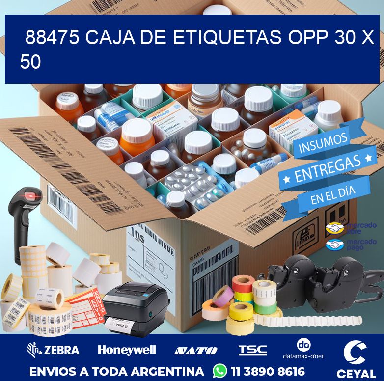 88475 CAJA DE ETIQUETAS OPP 30 X 50