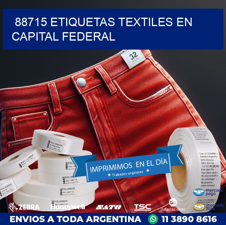 88715 ETIQUETAS TEXTILES EN CAPITAL FEDERAL