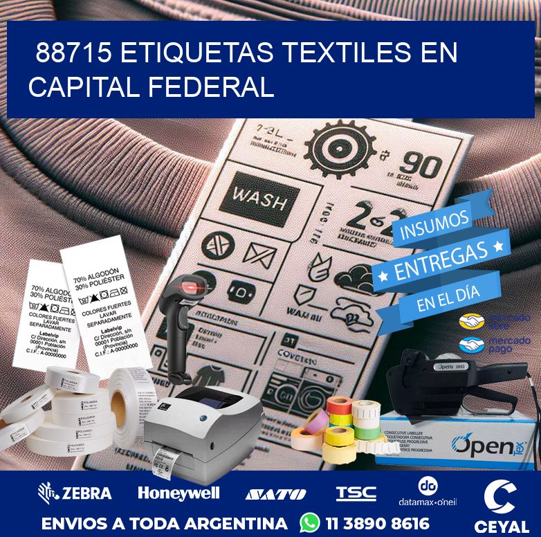 88715 ETIQUETAS TEXTILES EN CAPITAL FEDERAL