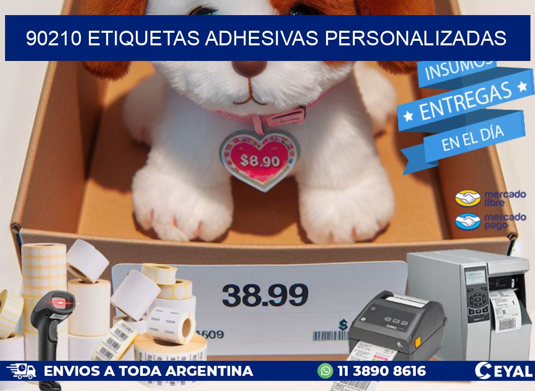 90210 Etiquetas adhesivas personalizadas