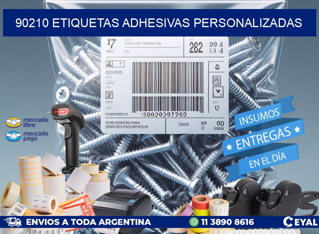 90210 Etiquetas adhesivas personalizadas
