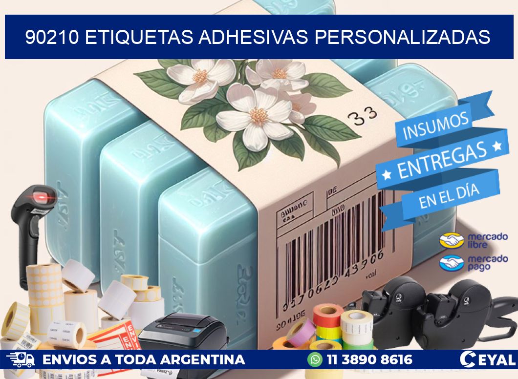 90210 Etiquetas adhesivas personalizadas