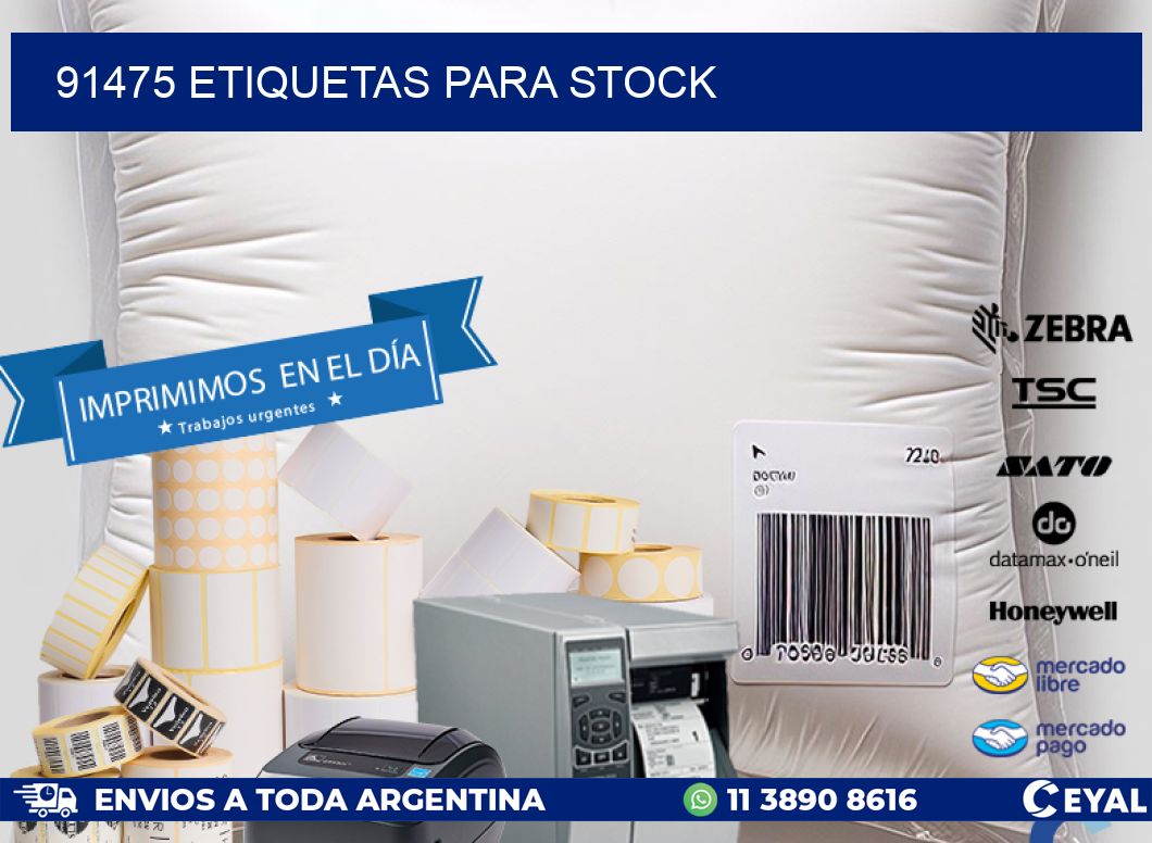 91475 ETIQUETAS PARA STOCK
