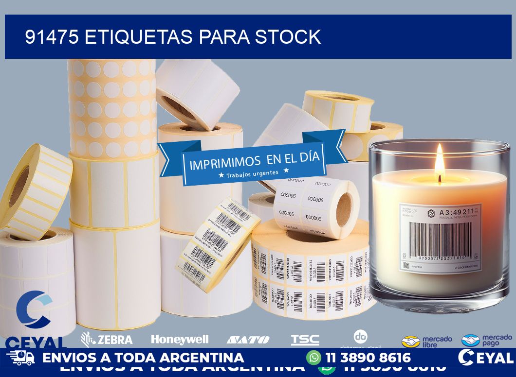 91475 ETIQUETAS PARA STOCK