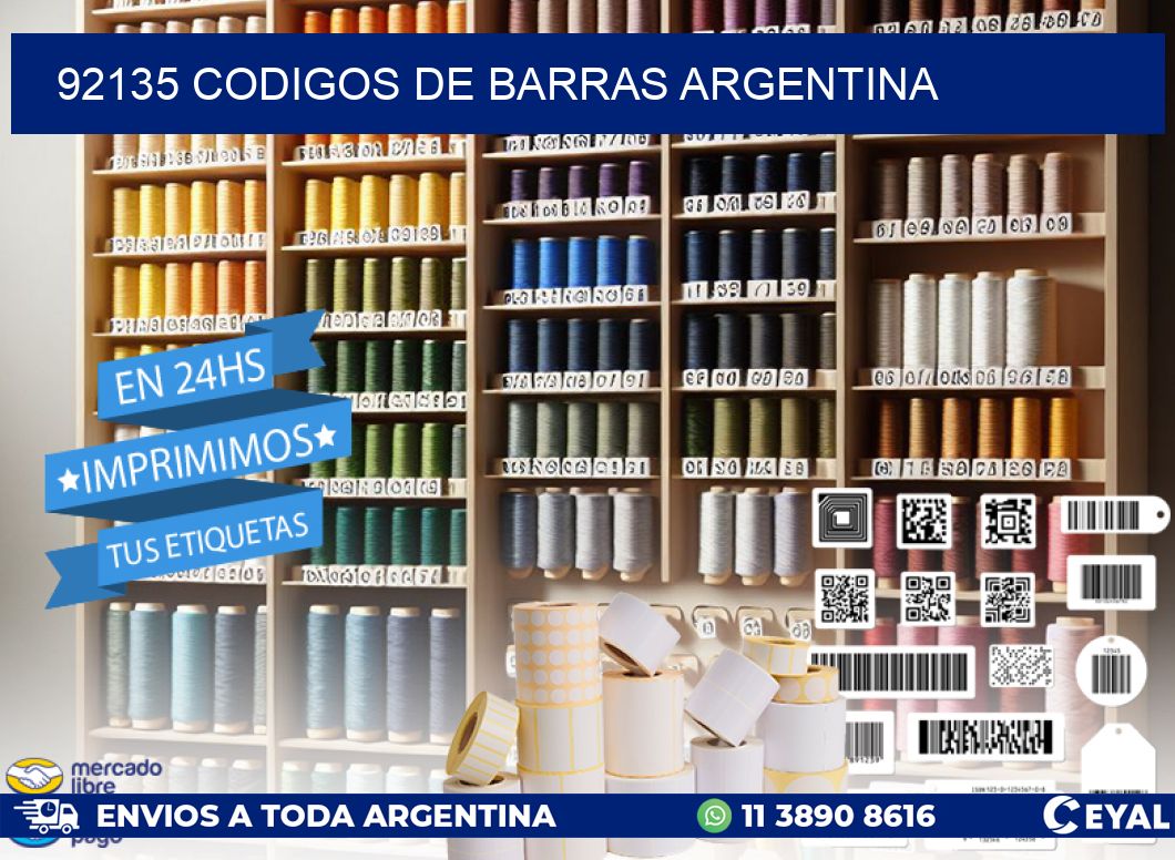 92135 CODIGOS DE BARRAS ARGENTINA