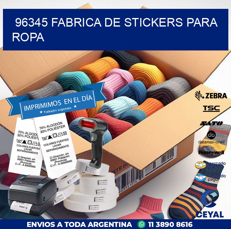 96345 FABRICA DE STICKERS PARA ROPA