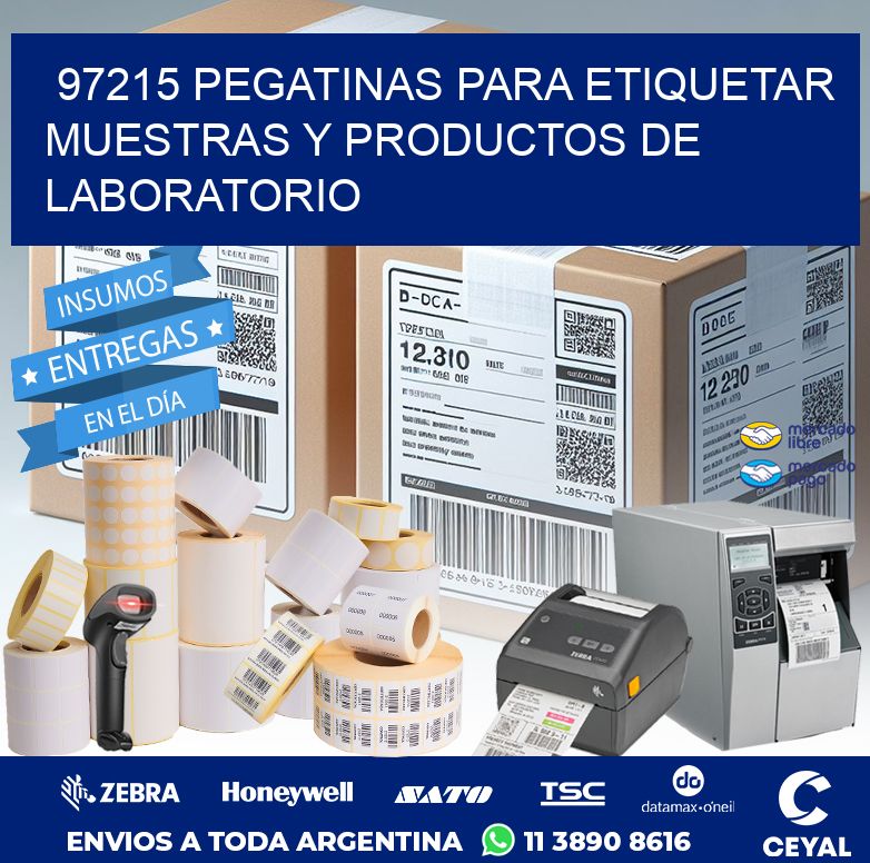 97215 PEGATINAS PARA ETIQUETAR MUESTRAS Y PRODUCTOS DE LABORATORIO