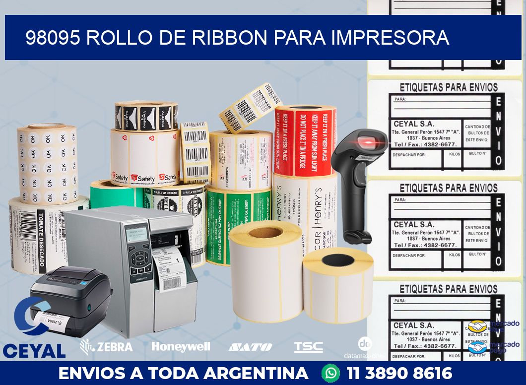 98095 ROLLO DE RIBBON PARA IMPRESORA