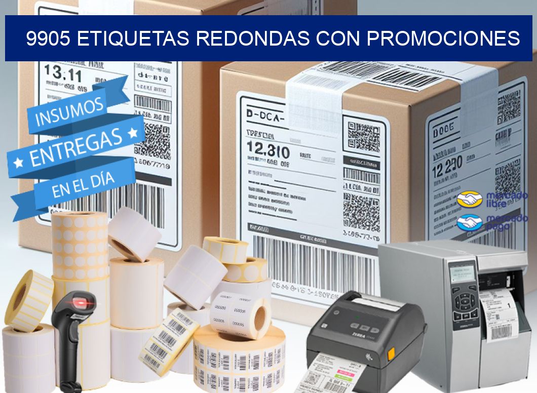 9905 ETIQUETAS REDONDAS CON PROMOCIONES