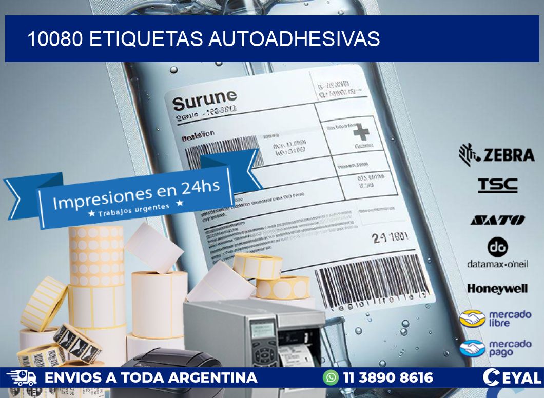 10080 ETIQUETAS AUTOADHESIVAS