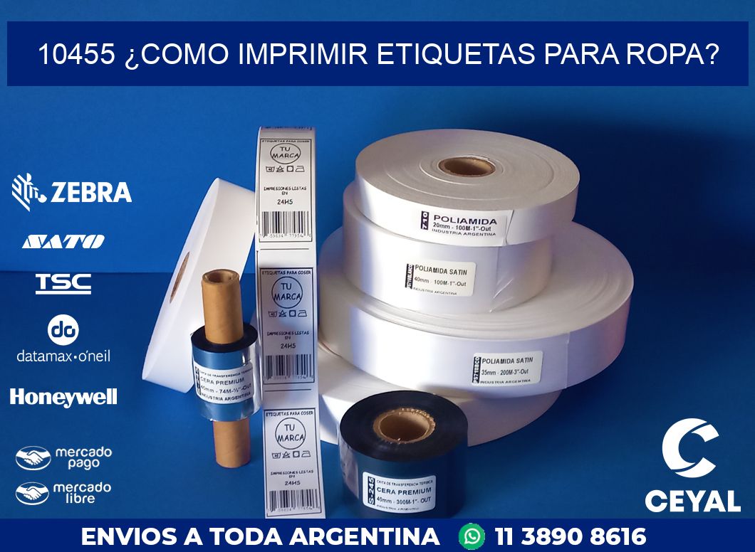 10455 ¿COMO IMPRIMIR ETIQUETAS PARA ROPA?