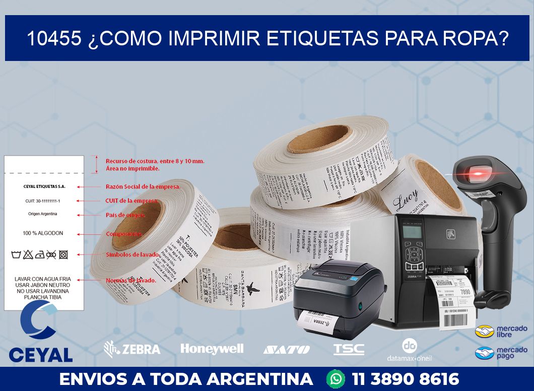 10455 ¿COMO IMPRIMIR ETIQUETAS PARA ROPA?