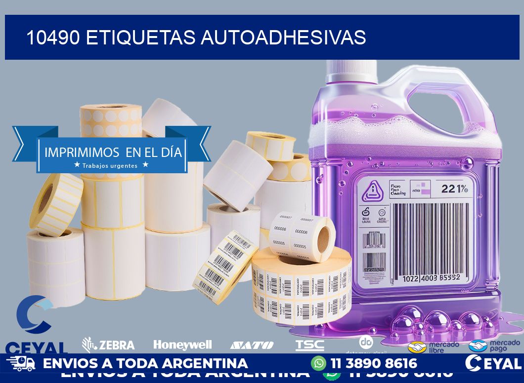 10490 ETIQUETAS AUTOADHESIVAS