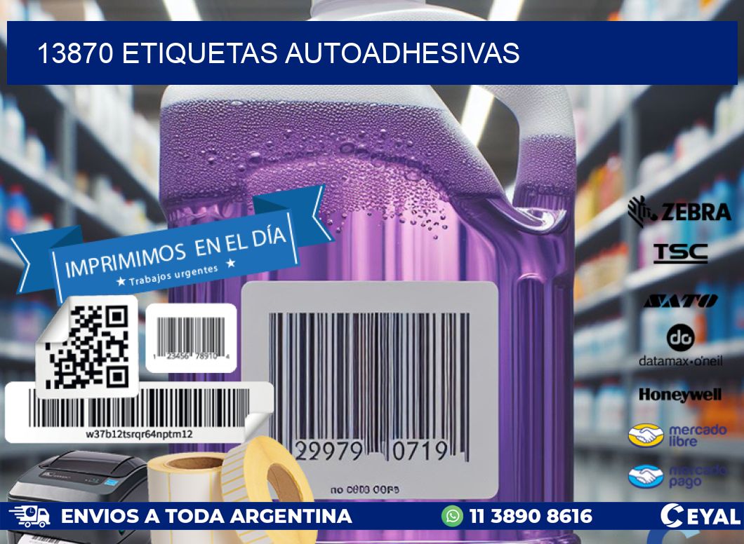13870 ETIQUETAS AUTOADHESIVAS