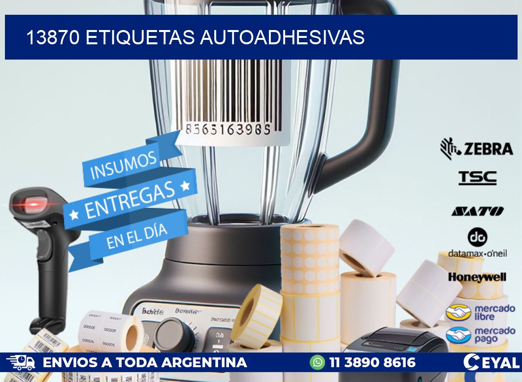 13870 ETIQUETAS AUTOADHESIVAS