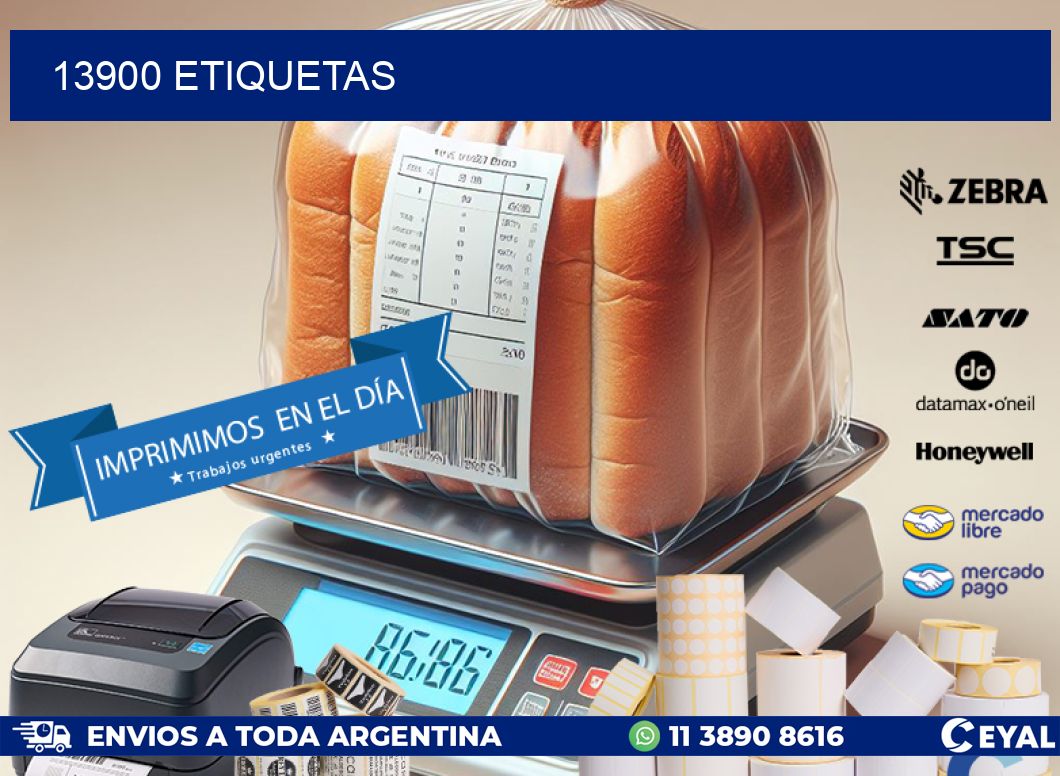 13900 ETIQUETAS