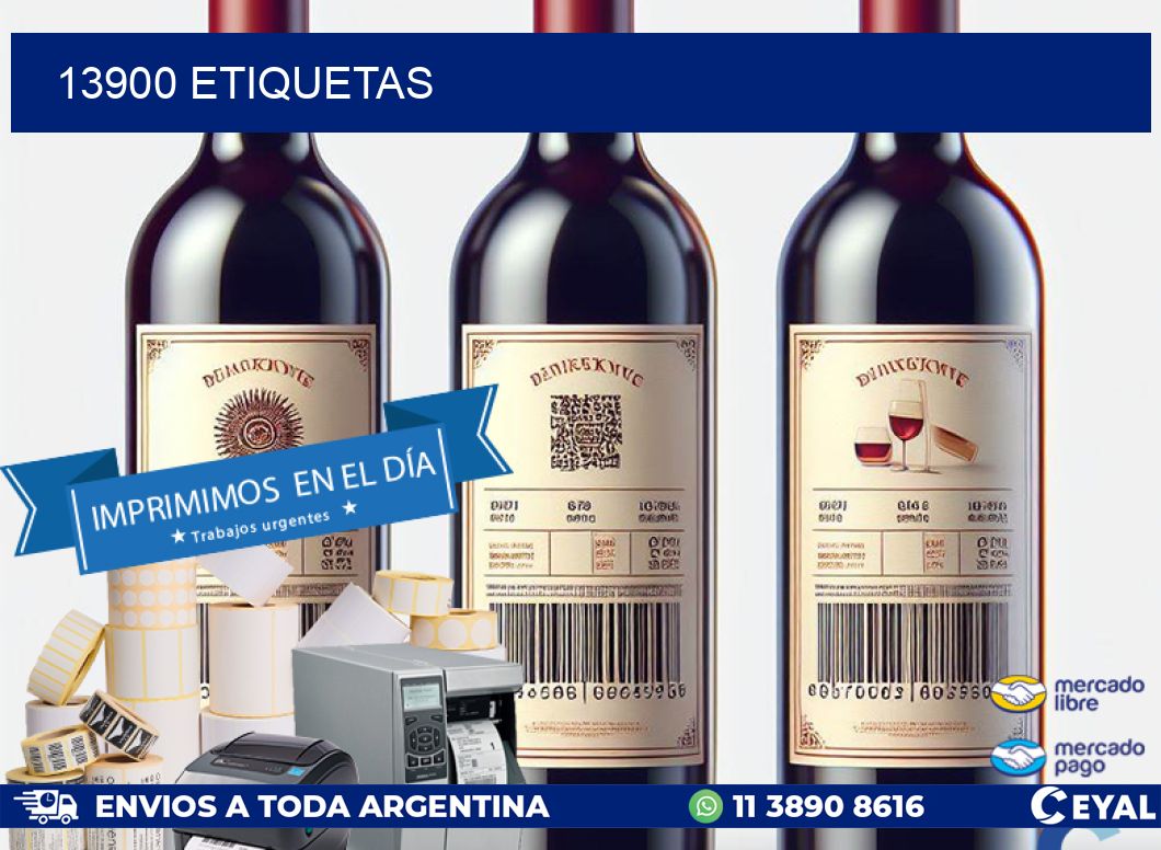 13900 ETIQUETAS